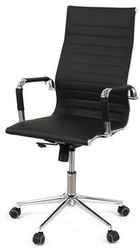 Крісло АКЛАС Кап PB Tilt (XY-8101) Чорний (PU Black) 148893 фото