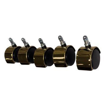 Ролики декоративные D50B11 (черный/золотая шапочка) vip-d50-gold/black фото