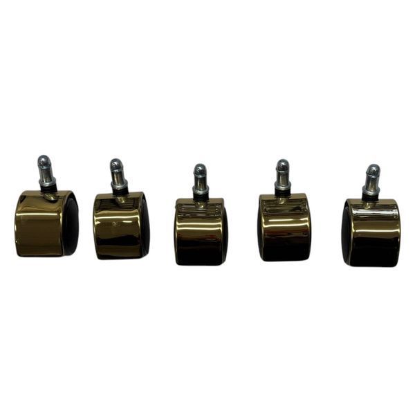Ролики декоративні D50B11 (чорний/золота шапочка) vip-d50-gold/black фото