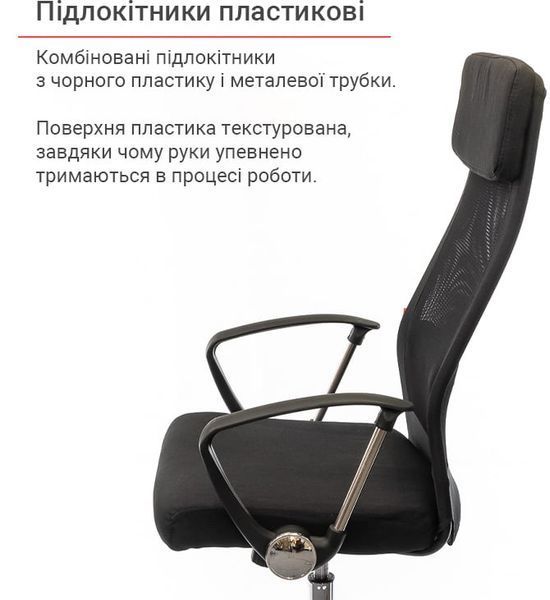 Кресло АКЛАС Гилмор FX СН TILT Черный (Черный/Черный) 11033 фото