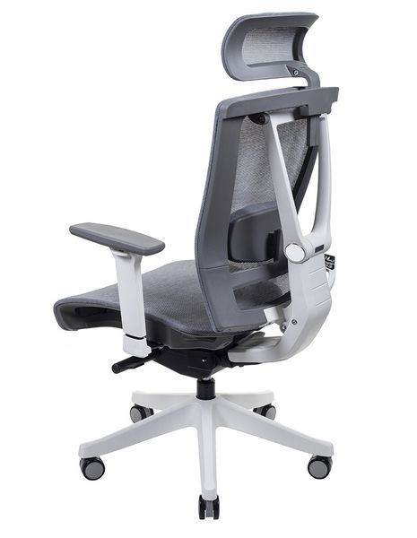 Эргономичное кресло ERGO CHAIR 2 MESH WHITE серое 02020 фото
