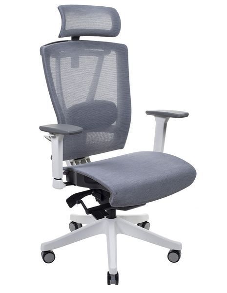 Эргономичное кресло ERGO CHAIR 2 MESH WHITE серое 02020 фото