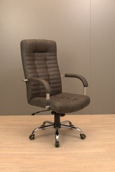 Крісло Richman Атлант Хром П1 M-2 (Anyfix) Шкіра Люкс комбо Каштан R00000049265 фото