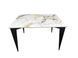 Стіл NORMAN CERAMIC 120*90 gold Phoenix глянець/чорний каркас NORMAN120GPH фото 2