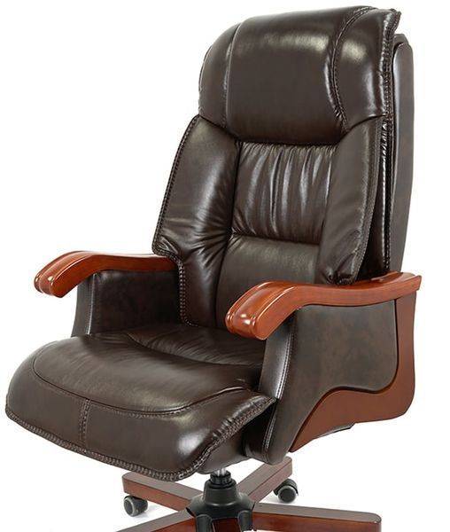 Кресло АКЛАС Галахад EX RL Коричневый (Кожа LC-K) 142843 фото