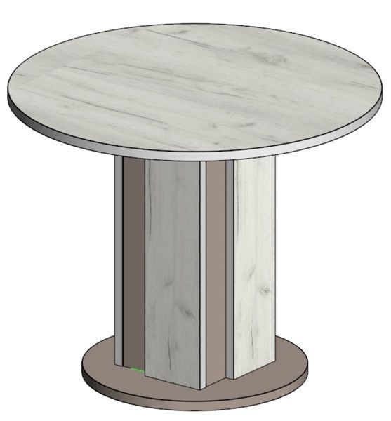 T1 BG журнальний столик дуб крафт білий/глиняний сірий COFFEE TABLE_T1_BG фото