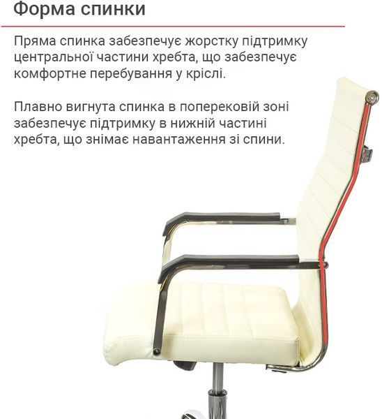 Кресло АКЛАС Кап FX СН TILT Белый (PU White) 158633 фото