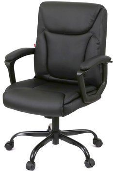 Крісло АКЛАС Лівар TILT 10002M Чорний (PU Black) 158598 фото
