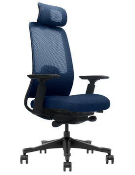 Ергономічне крісло V3-BH BLUE синє 03388 фото
