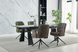 Стіл ARNOLD CERAMIC 180(240)*90 Wic dark grey мат/чорний каркас ARNOLD160DGR фото 5