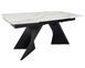 Стіл EDMUND CERAMIC 160(240)*90 білий мат/чорний EDMUND160 фото 1