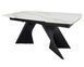 Стіл EDMUND CERAMIC 160(240)*90 білий мат/чорний EDMUND160 фото 2