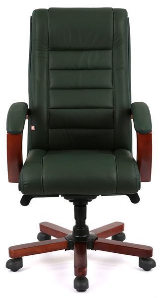 Крісло АКЛАС Гаспар ЕХ МB Зелений (Шкіра Lux LC-green) 9637 фото