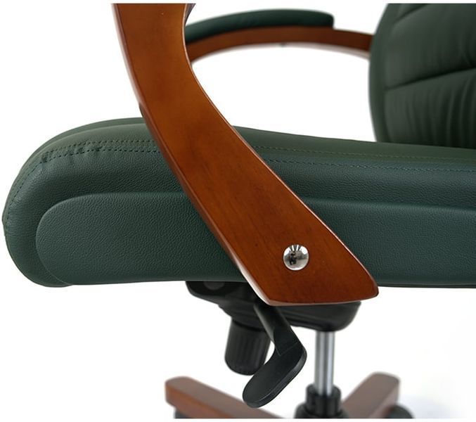 Крісло АКЛАС Гаспар ЕХ МB Зелений (Шкіра Lux LC-green) 9637 фото