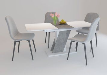 CARVELO B/I стіл біла аляска РЕ/індастріал CARVELO_B/I фото