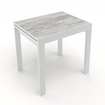 Стол раскладной Слайдер 81 см ДСП Урбан/дерево белый slayder81 urban/white фото