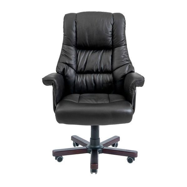 Крісло Richman Конгрес Вуд M-2 Широкий (Anyfix Wide) Шкіра Люкс Чорна R00000053539 фото