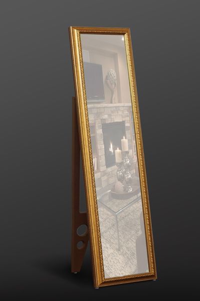 Напольное зеркало в золотой раме 1650х400 мм Classic gold фото