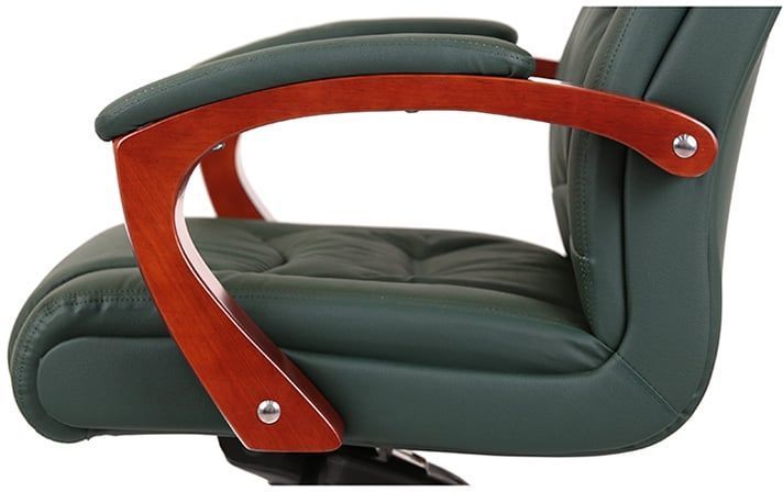 Кресло АКЛАС Артур EX MB Зеленый (Кожа Lux LC-green) 9640 фото