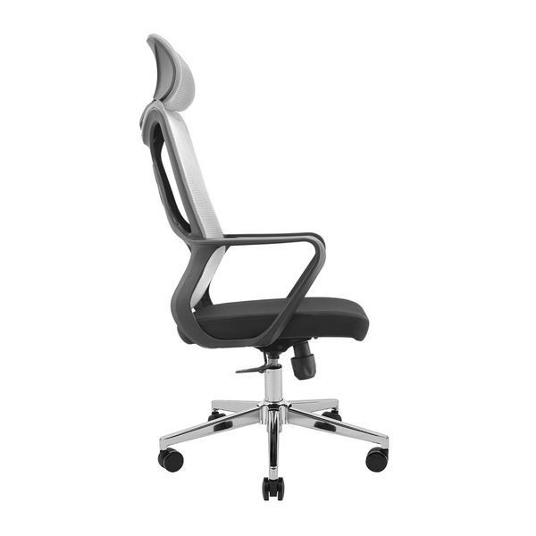 Кресло Richman Монеро Хром M-1 (Tilt) Сетка черная + сетка серая ADD0003211 фото