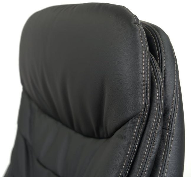 Кресло АКЛАС Валенсия Soft CH MB Черный (Кожа LC-A) 76463 фото