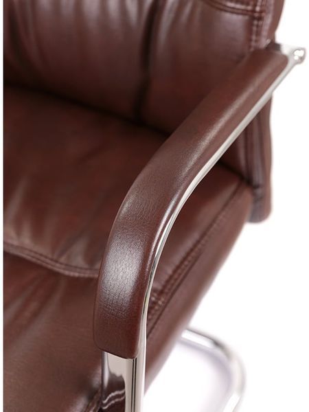 Кресло конференционное АКЛАС Визеу CF Коричневый (PU Dark Brown) 127062 фото