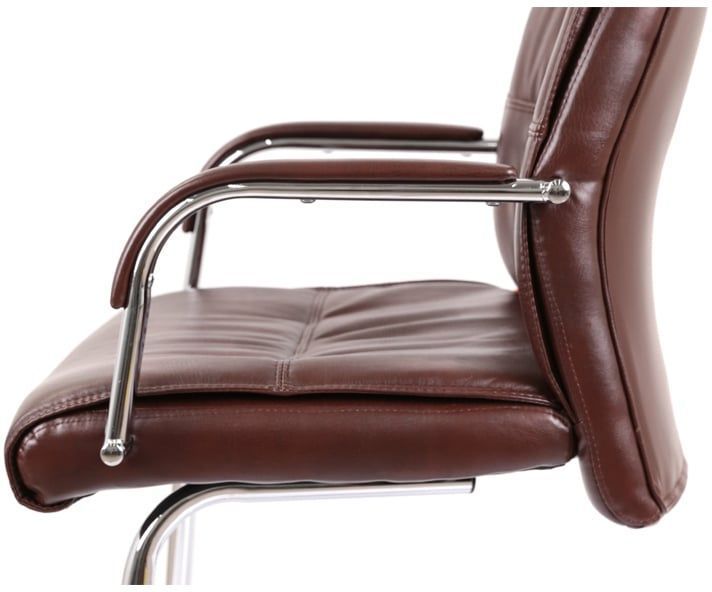 Кресло конференционное АКЛАС Визеу CF Коричневый (PU Dark Brown) 127062 фото