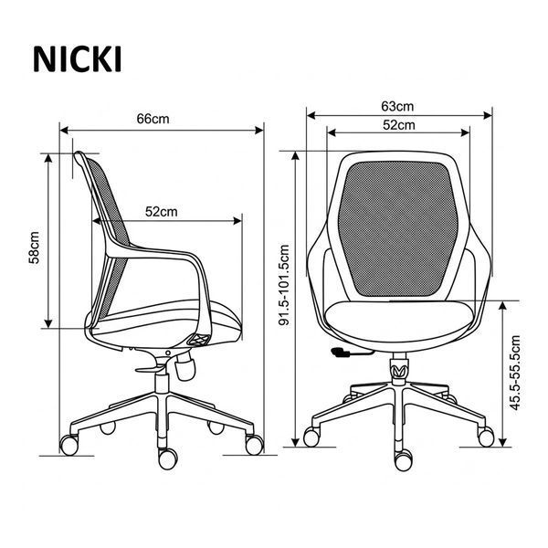 Газ-лифт NS заужен 5&times;16 для офисного кресла (хром) NICKIGRF фото